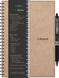 Eco Smart Note Book Eco Smart Note Book